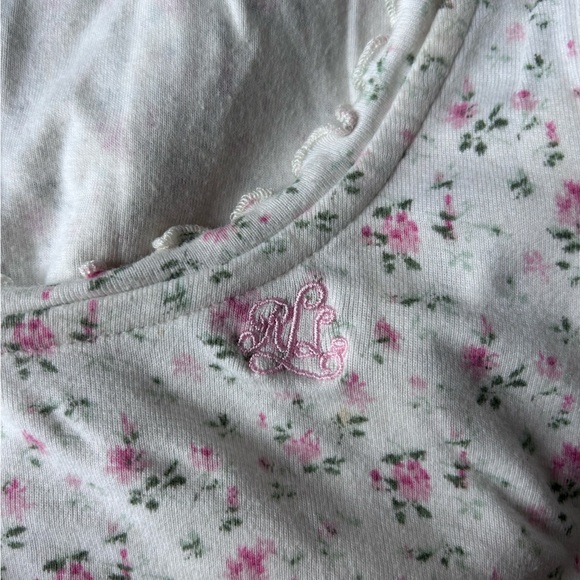 Ralph Lauren White and Pink Floral night gown - Picture 4 of 7